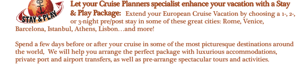 Let your Heidi Coffee Specialist Enhance your vacation with a Stay and Play Package!
